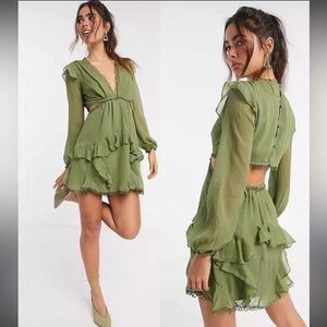 66. ASOS Olive Long Sleeve Dress